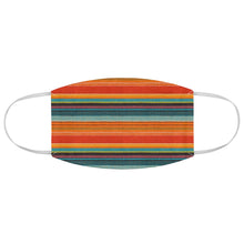 Load image into Gallery viewer, Mexican Serape Colorful Stripes Pattern Printed Fabric Face Mask Southwestern Orange
