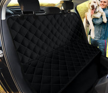 Load image into Gallery viewer, Solid Black Dog Hammock Back Seat Cover For Pets
