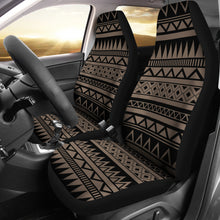 Load image into Gallery viewer, Stone Brown and Black Tribal Pattern Abstract Ethnic Car Seat Covers
