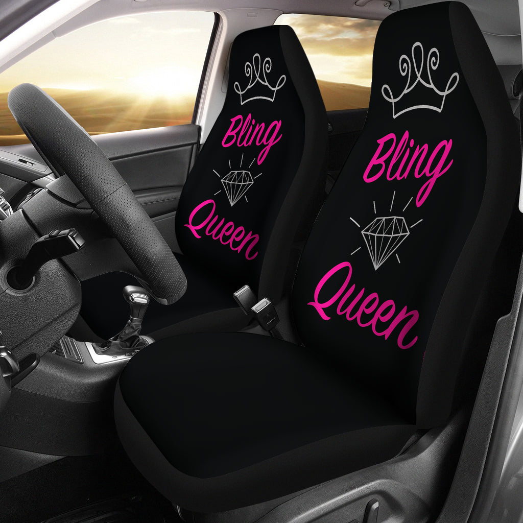 Pink bling online car seat covers