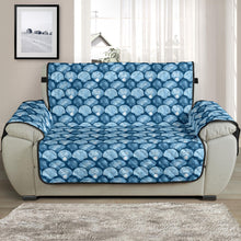 Load image into Gallery viewer, Blue Seashell Pattern Furniture Slipcovers
