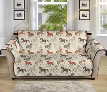 Load image into Gallery viewer, Horses on Beige Furniture Slipcover Protectors
