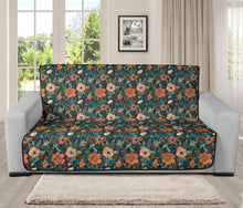 Load image into Gallery viewer, Floral Pattern Orange Peach and Teal Furniture Slipcovers
