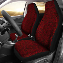 Load image into Gallery viewer, Red and Black Crossbones Pattern Car Seat Covers
