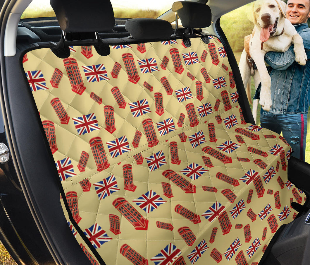 Phone Booth Union Jack Pattern Pet Seat Cover Dog Hammock