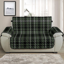 Load image into Gallery viewer, Green, White and Black Plaid Tartan Furniture Slipcovers
