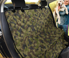 Load image into Gallery viewer, Camo Back Seat Cover For Pets Fits Cars, SUVS and Trucks Camouflage Green, Gray, Brown
