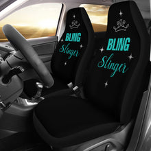 Load image into Gallery viewer, Bling Slinger Car Seat Covers Teal
