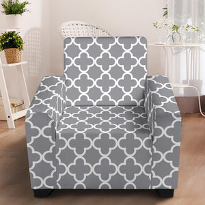 Quatrefoil Stretch Slipcovers With Elastic Edges Fit Up To 43" Chairs