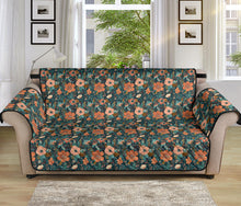 Load image into Gallery viewer, Floral Pattern Orange Peach and Teal Furniture Slipcovers
