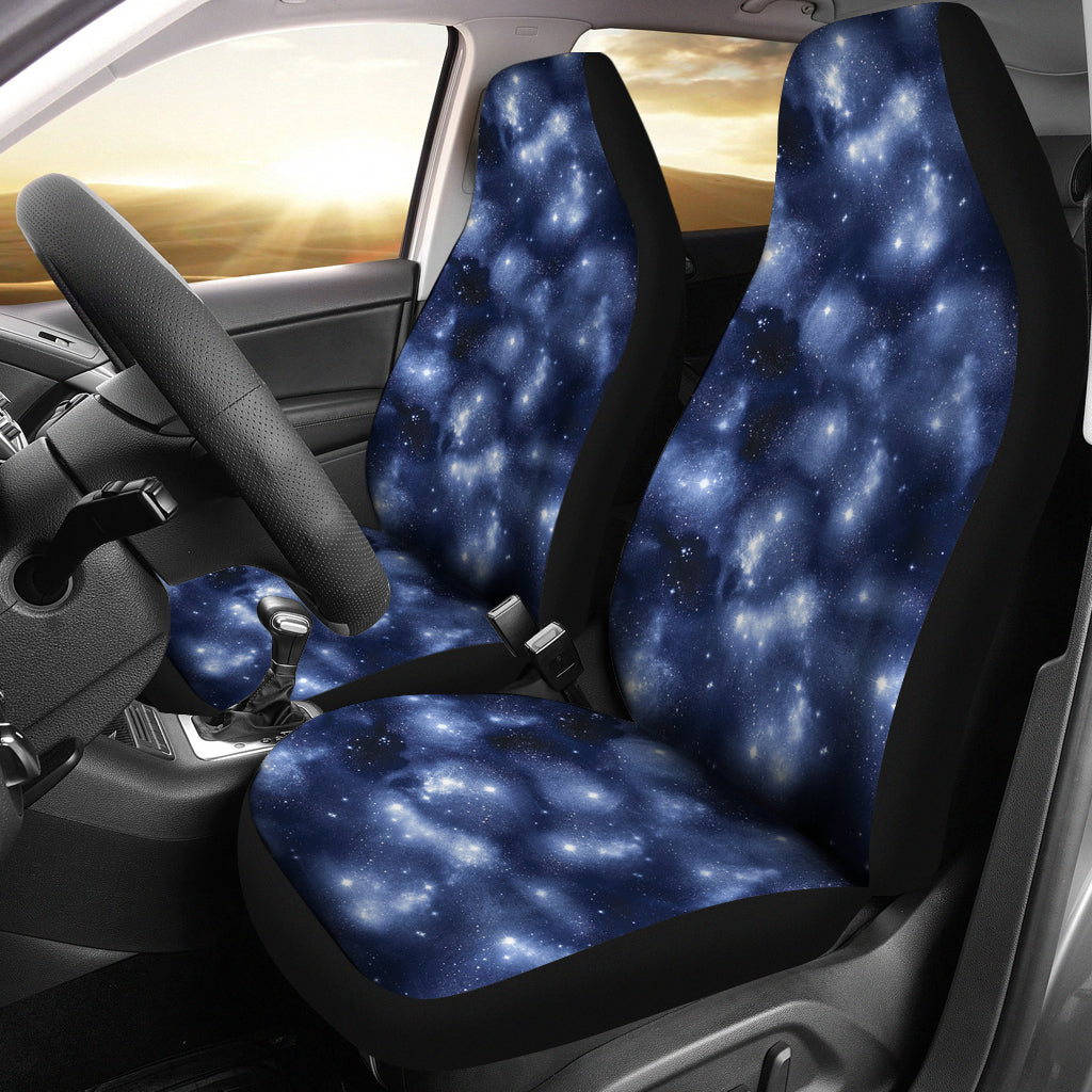 Blue Starry Sky Nebula Galaxy Stars Galactic Car Seat Covers
