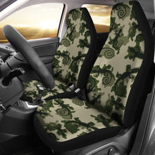 Load image into Gallery viewer, Gecko Camouflage Car Seat Covers Green and Black Camo
