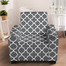 Load image into Gallery viewer, Quatrefoil Stretch Slipcovers With Elastic Edges Fit Up To 43&quot; Chairs

