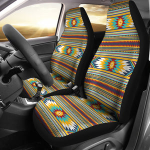 Abstract Ethnic Pattern Car Seat Covers Set