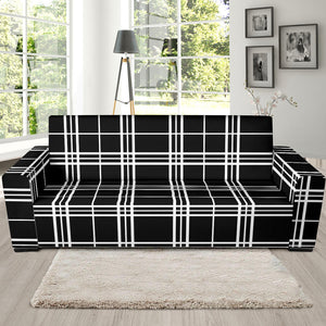 Large Plaid Pattern Stretch Sofa Slipcovers