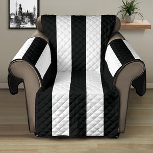 Black and White Vertical Striped Furniture Slipcovers