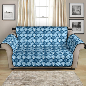 Blue Seashell Pattern Furniture Slipcovers
