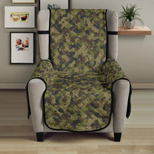 Load image into Gallery viewer, Camo Chair Cover Protector Green, Gray and Brown Camouflage 23&quot; Seat Width

