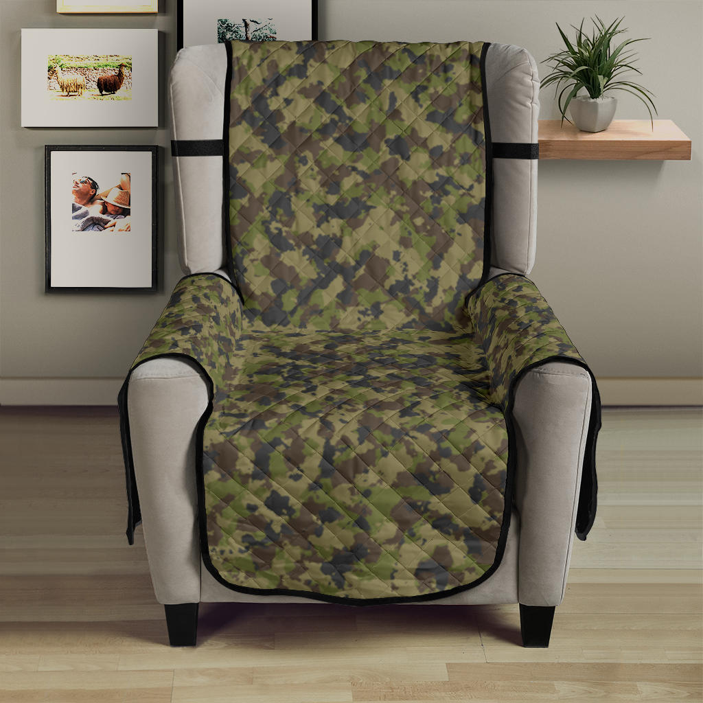 Camo Chair Cover Protector Green, Gray and Brown Camouflage 23