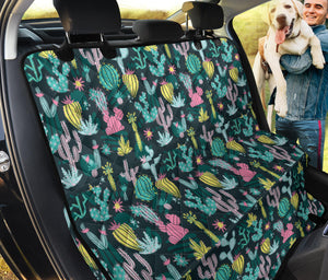 Colorful Cactus Pattern Back Seat Cover For Pets