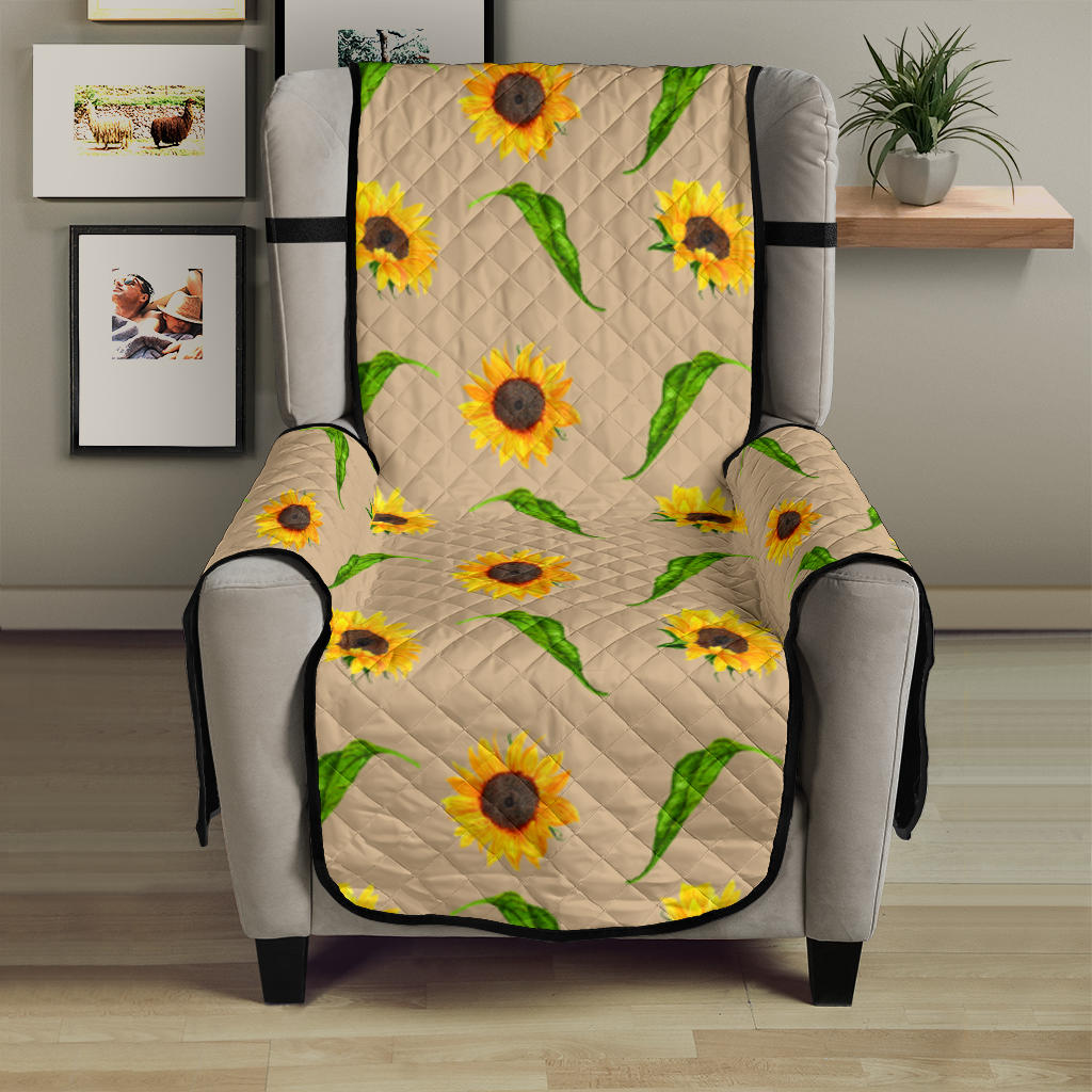 Tan With Rustic Sunflower Pattern 23