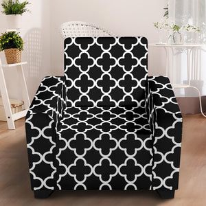 Quatrefoil Stretch Slipcovers With Elastic Edges Fit Up To 43" Chairs