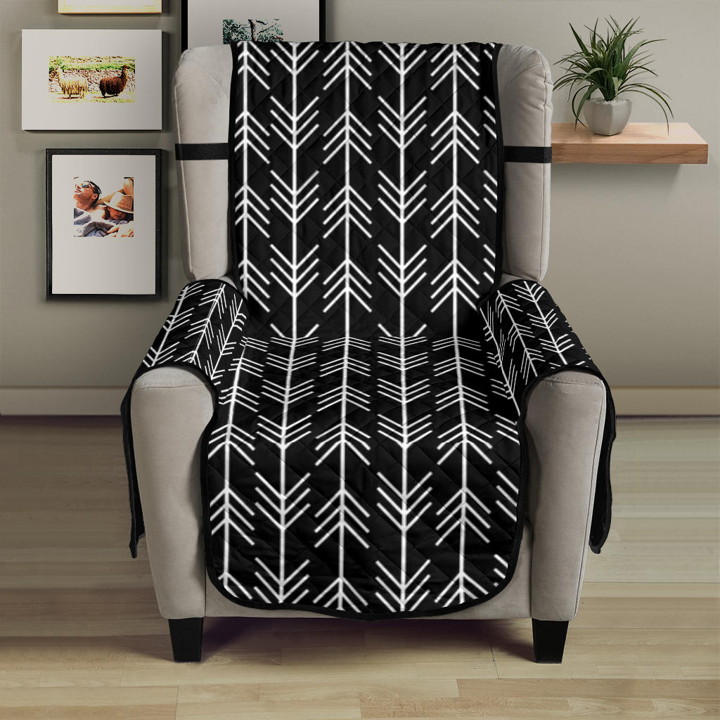 Black and White Arrow Pattern Furniture Slipcovers