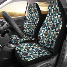Load image into Gallery viewer, Patchwork Style Flower Pattern Car Seat Covers
