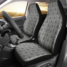Load image into Gallery viewer, Gray Damask Car Seat Covers Seat Protectors

