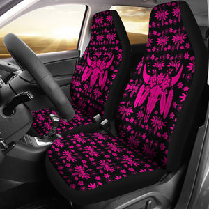 Hot Pink Boho Pattern Car Seat Covers