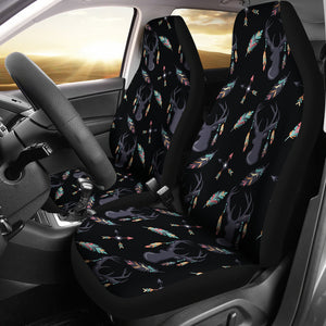 Boho Deer Feathers and Arrow Seat Covers