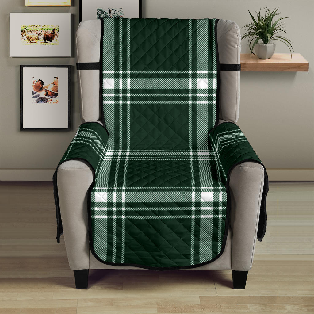 Plaid Armchair Slipcover Protector Cover For Up To 23
