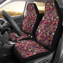 Load image into Gallery viewer, Bright Colorful Paisley Pattern Car Seat Covers
