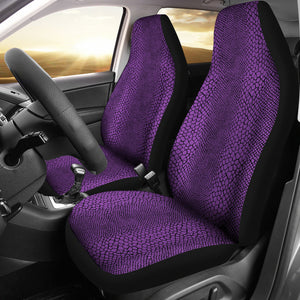 Purple Snake Skin Lizard Scales Reptile Car Seat Covers