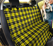 Load image into Gallery viewer, Yellow Black and White Plaid Back Seat Cover Pet Hammock
