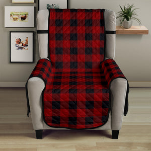 Red and Black 23" Sofa Chair Cover Protecter Farmhouse Country Home Decor