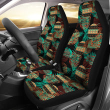 Load image into Gallery viewer, Green Leaf Tribal Car Seat Covers
