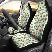 Load image into Gallery viewer, Cactus and Succulent Pattern Car Seat Covers Cream Light Pattern
