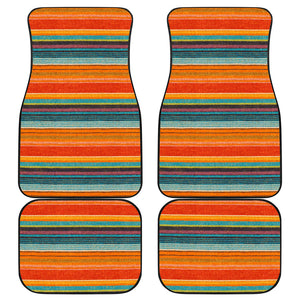 Mexican Serape Pattern Car Floor Mats Set of 4 Full Set Front and Back