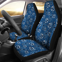 Load image into Gallery viewer, Blue Roses Pattern Car Seat Cover Set
