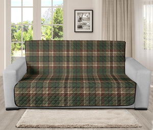 Woodland Plaid Furniture Slipcovers Green, Brown and Tan