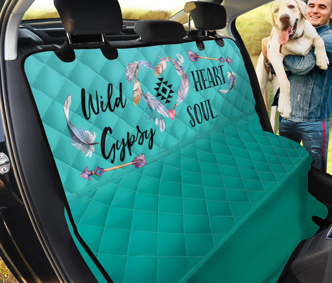 Wild Heart Gypsy Soul Back Bench Seat Cover Protector For Pets