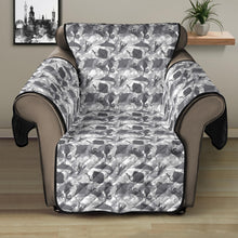Load image into Gallery viewer, Small Pattern Gray Camo Sea Life Recliner Slipcover
