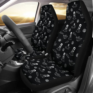 Beach Pinup Style Pattern Car Seat Covers Set