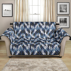 Pine Tree Winter Pattern Blue Camouflage Camo Forest Snow Furniture Slipcover Protectors