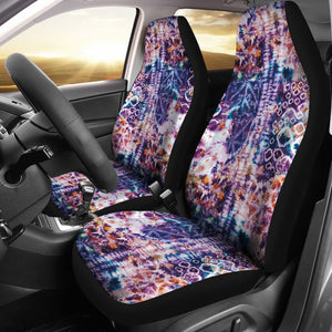 Colorful Tie Dye Car Seat Covers