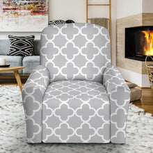 Load image into Gallery viewer, Quatrefoil Stretch Recliner Slipcovers With Elastic Edge Fits Up To 40&quot; Chairs
