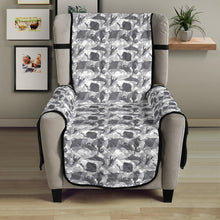 Load image into Gallery viewer, Gray Sea Life Camo Armchair Slipcover
