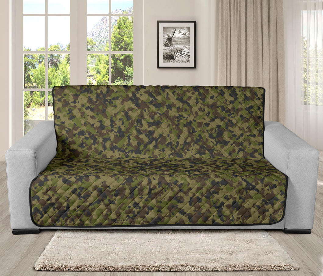 Camo Futon Protector Couch Cover Green, Brown, Gray Camouflage 70