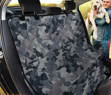 Load image into Gallery viewer, Gray Camouflage Back Seat Cover Camo Pattern Bench Sear Protector For Pets
